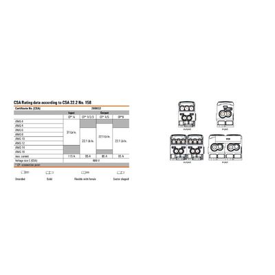 WPD 105 1X35+1X16/2X25+3X16 BL - Weidmueller - 2518540000 - изображение 5