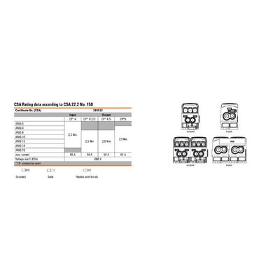 WPD 104 1X25+1X16/2X16+3X10 RD - Weidmueller - 2725260000 - изображение 5
