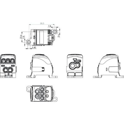 WPD 105 1X35+1X16/2X25+3X16 BK - Weidmueller - 2725410000 - изображение 6