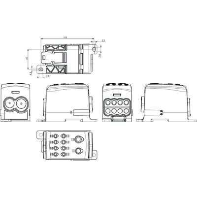 WPD 113 1X185+1X150/8X35 BK - Weidmueller - 2730360000 - изображение 5