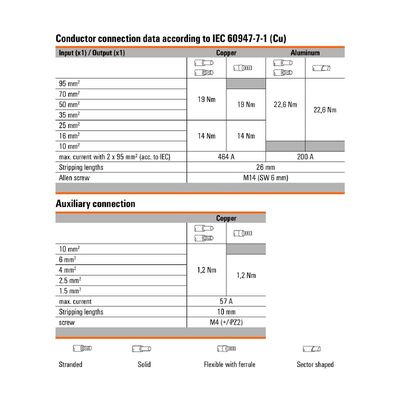 WPD 331CC 3X95/3X95 BN - Weidmueller - 2874590000 - изображение 3