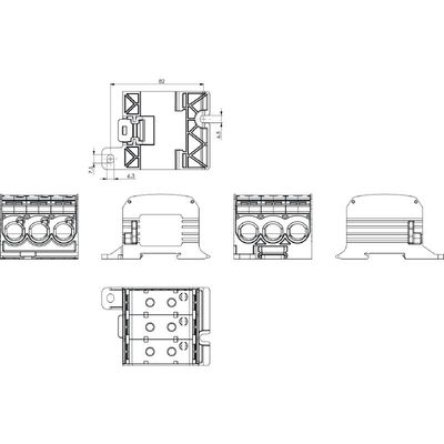 WPD 331CC 3X95/3X95 BN - Weidmueller - 2874590000 - изображение 5