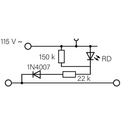 WDK 2.5 LD 1D 2R 115VAC - Weidmueller - 8006320000 - изображение 2